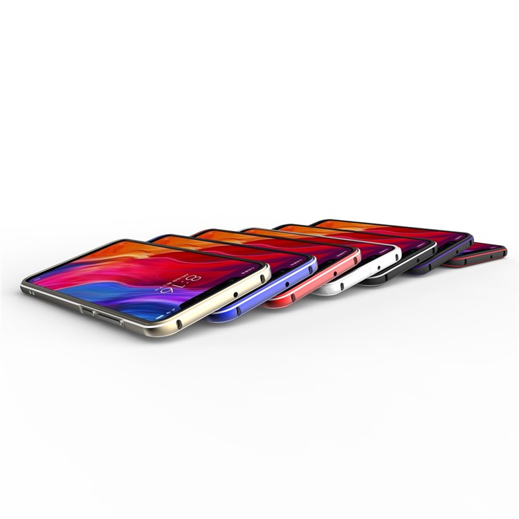 For Xiaomi Mi 8 (6.21-inch) Screw Lock Aluminium Alloy Bumper Case - Black / Red-10