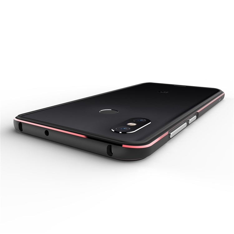 For Xiaomi Mi 8 (6.21-inch) Screw Lock Aluminium Alloy Bumper Case - Black / Red-6
