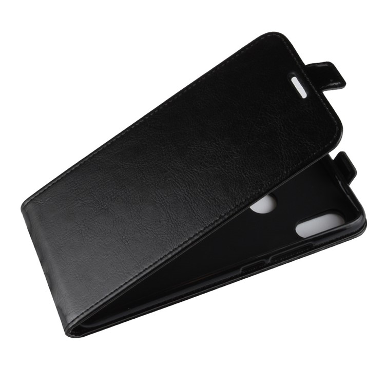 Crazy Horse Vertical Flip Leather Card Holder Casing for Xiaomi Redmi S2 / Y2 - Black-3