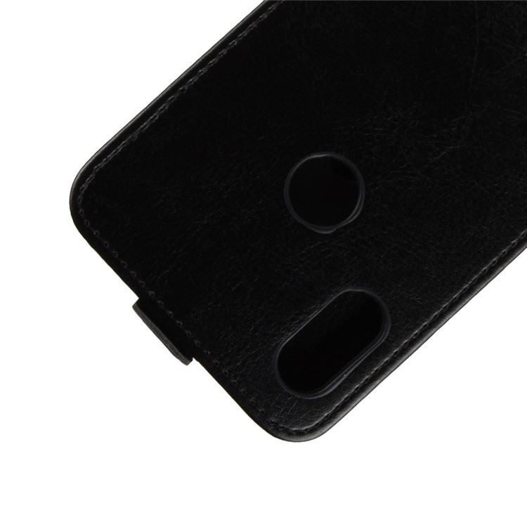 Crazy Horse Vertical Flip Leather Card Holder Casing for Xiaomi Redmi S2 / Y2 - Black-4