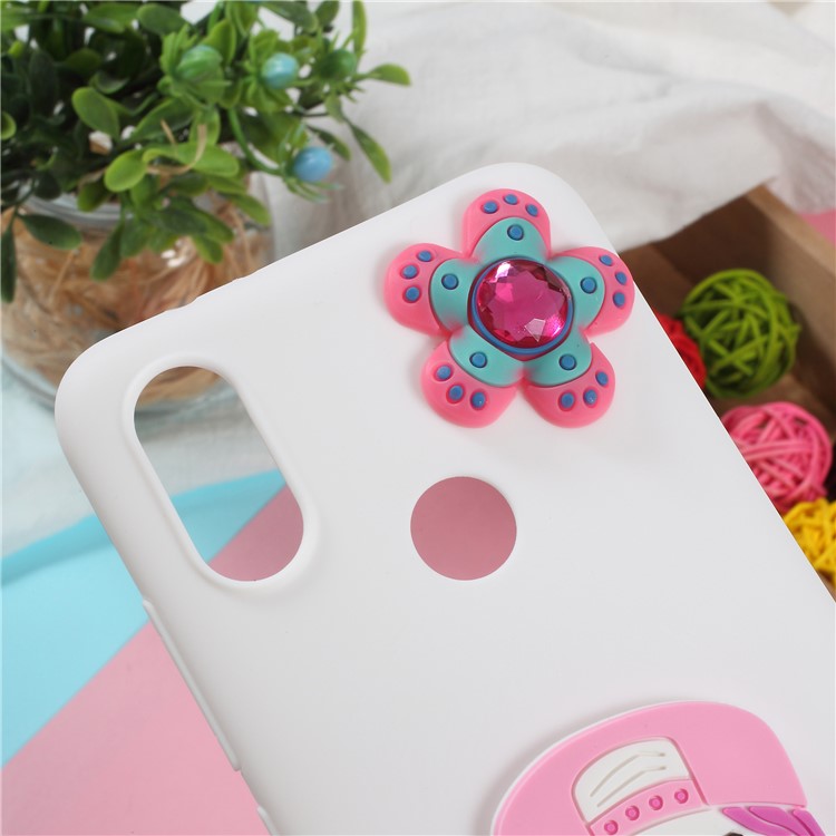 3D Cute Cartoon Image Soft TPU Phone Case for Xiaomi Mi A2 / Mi 6X - Fashion Girl-4