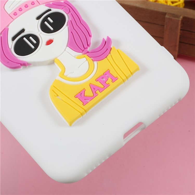 3D Cute Cartoon Image Soft TPU Phone Case for Xiaomi Mi A2 / Mi 6X - Fashion Girl-5