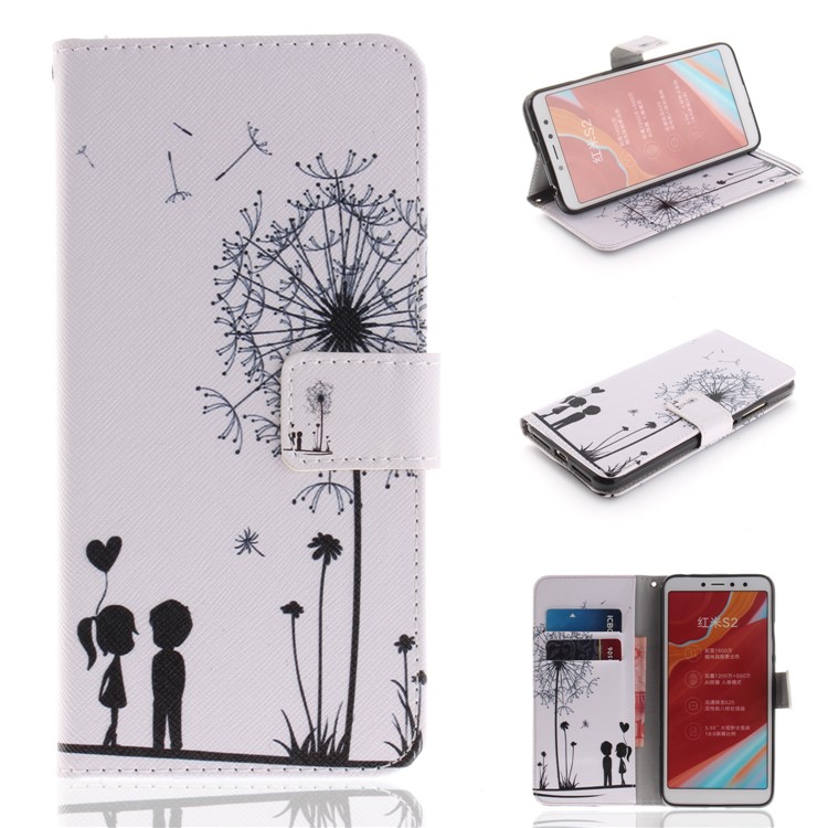 Pattern Printing Stand Wallet Leather Case Cover for Xiaomi Redmi S2 / Redmi Y2 - Dandelion Pattern-1