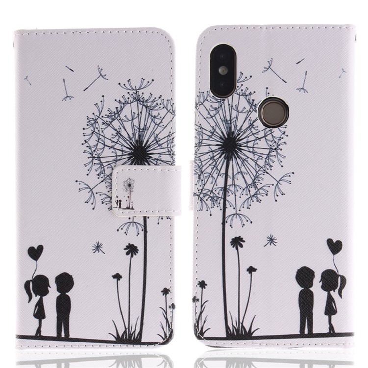 Pattern Printing Stand Wallet Leather Case Cover for Xiaomi Redmi S2 / Redmi Y2 - Dandelion Pattern-2