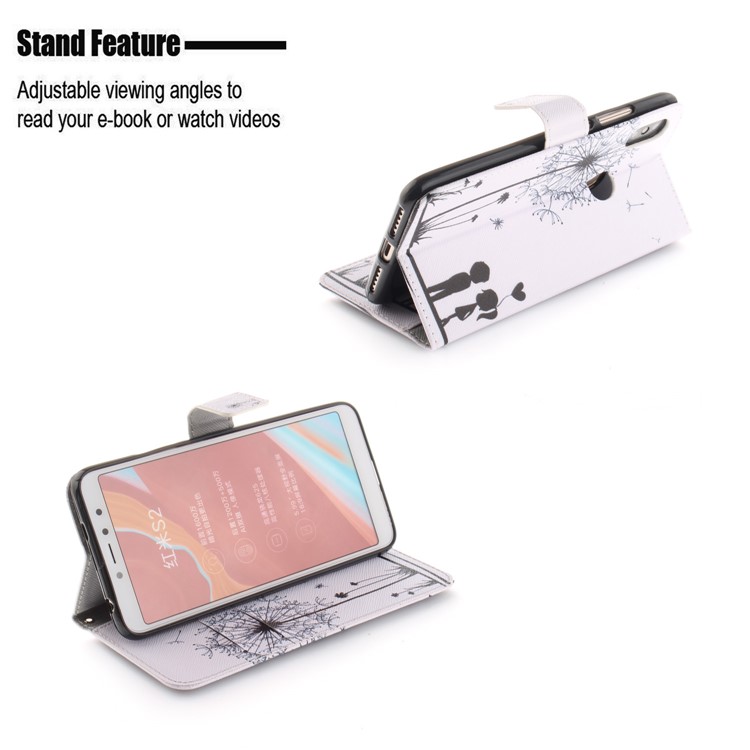 Pattern Printing Stand Wallet Leather Case Cover for Xiaomi Redmi S2 / Redmi Y2 - Dandelion Pattern-5