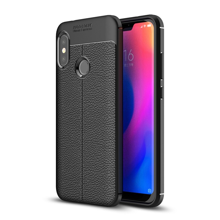 

Litchi Texture TPU Mobile Phone Casing for Xiaomi Mi A2 Lite / Redmi 6 Pro - Black, Mi A2 Lite