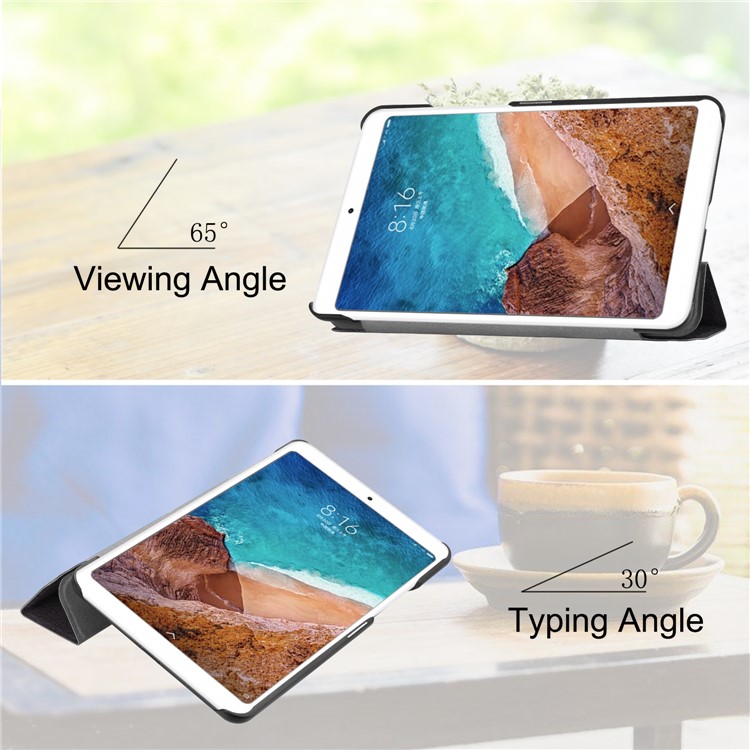 Pattern Printing Smart Tri-fold Leather Stand Case for Xiaomi Mi Pad 4 - Do not Touch Me-3