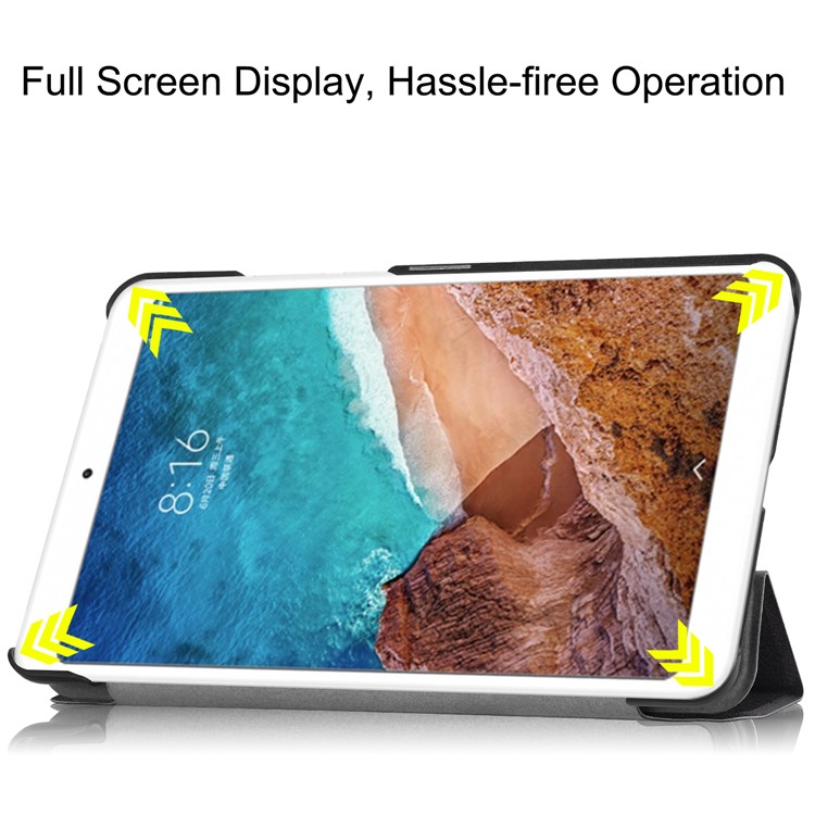 Pattern Printing Smart Tri-fold Leather Stand Case for Xiaomi Mi Pad 4 - Do not Touch Me-6
