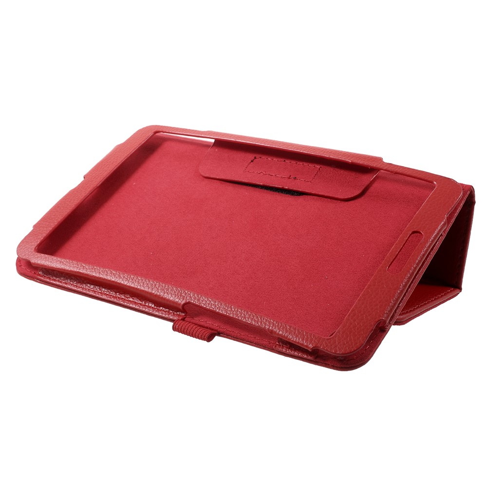Litchi Texture PU Leather Stand Tablet Case for Xiaomi Mi Pad 4 - Red-5