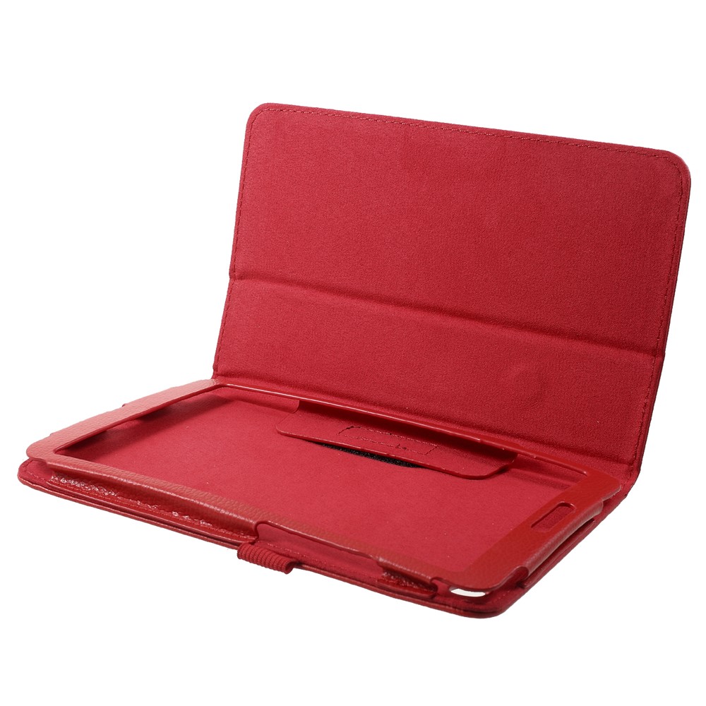 Litchi Texture PU Leather Stand Tablet Case for Xiaomi Mi Pad 4 - Red-6