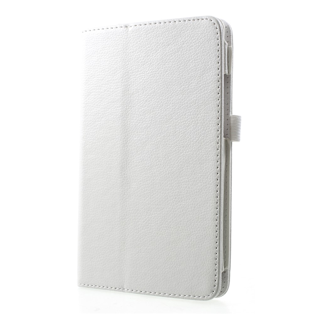 Litchi Texture PU Leather Stand Tablet Shell for Xiaomi Mi Pad 4 - White-3