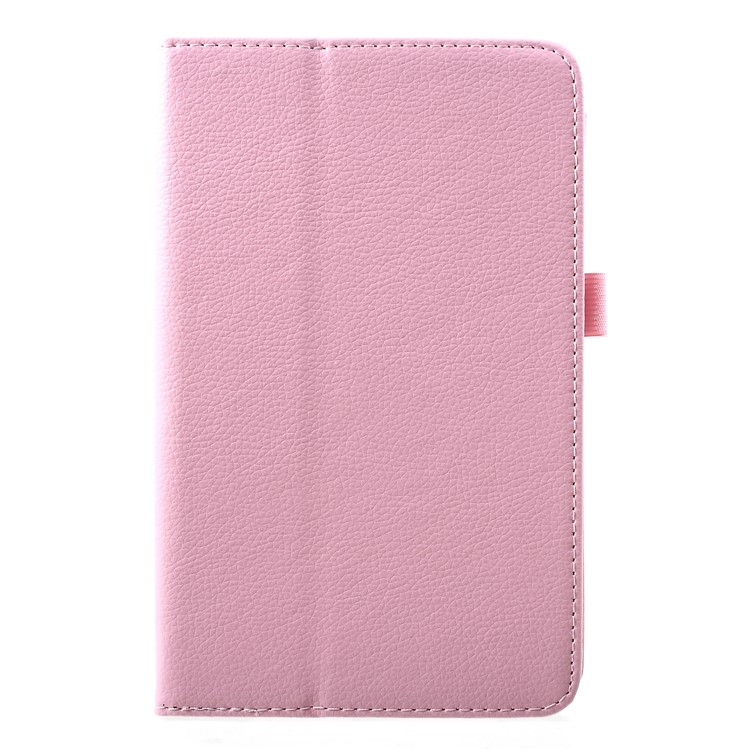 Litchi Texture PU Leather Stand Tablet Case Cover for Xiaomi Mi Pad 4 - Pink-1