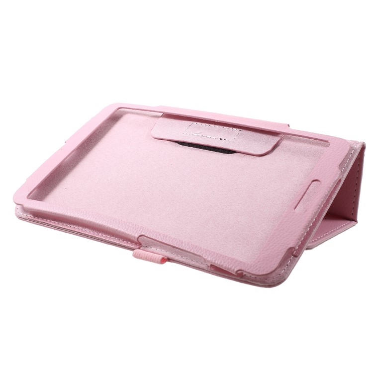 Litchi Texture PU Leather Stand Tablet Case Cover for Xiaomi Mi Pad 4 - Pink-5