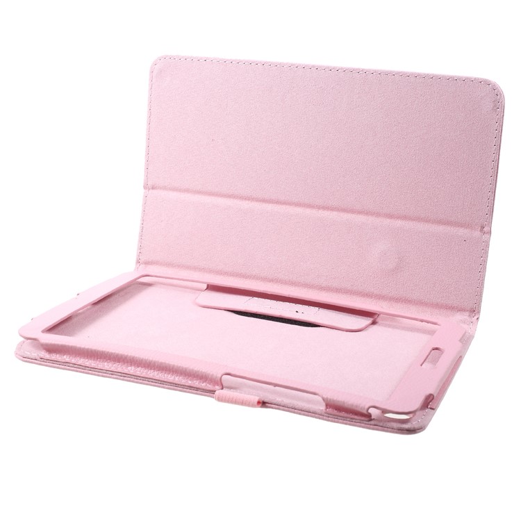 Litchi Texture PU Leather Stand Tablet Case Cover for Xiaomi Mi Pad 4 - Pink-6