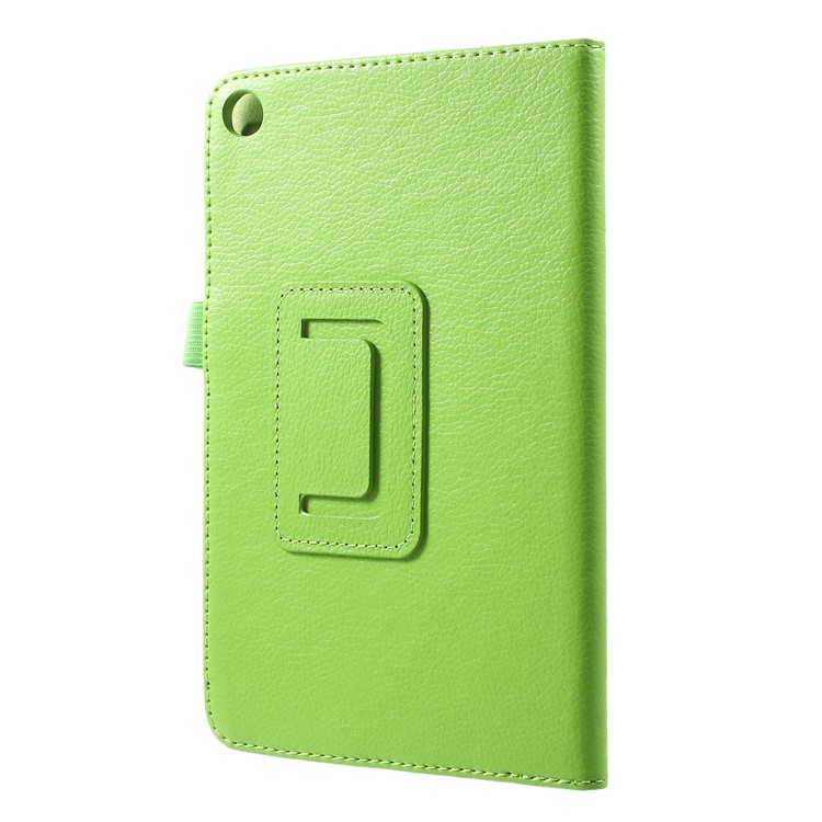 Litchi Grain Stand PU Leather Tablet Cover Accessory for Xiaomi Mi Pad 4 - Green-2