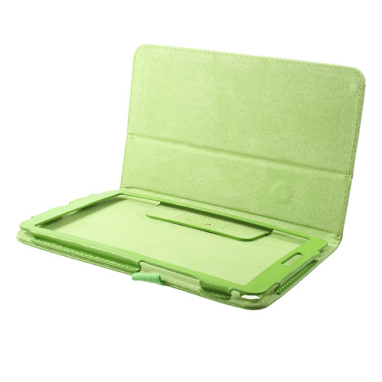 Litchi Grain Stand PU Leather Tablet Cover Accessory for Xiaomi Mi Pad 4 - Green-6