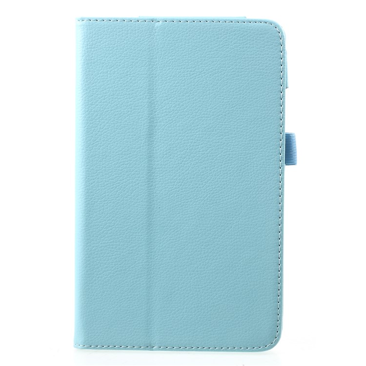 Litchi Texture PU Leather Stand Protective Shell Case for Xiaomi Mi Pad 4 - Baby Blue-1