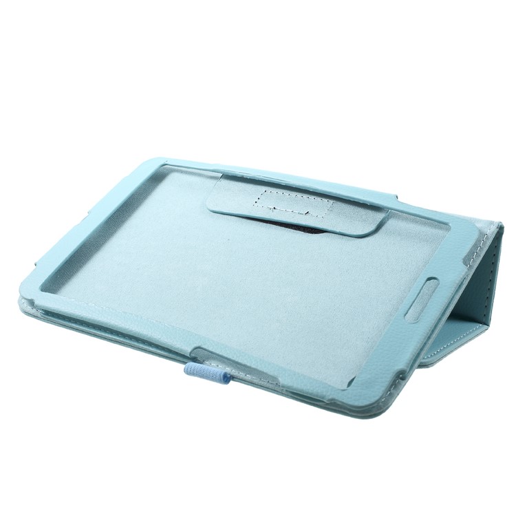 Litchi Texture PU Leather Stand Protective Shell Case for Xiaomi Mi Pad 4 - Baby Blue-5