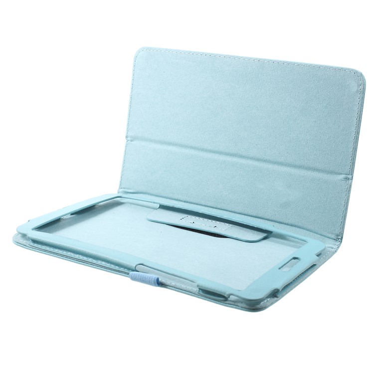 Litchi Texture PU Leather Stand Protective Shell Case for Xiaomi Mi Pad 4 - Baby Blue-6