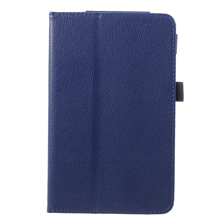 Litchi Texture PU Leather Stand Tablet Shell Case for Xiaomi Mi Pad 4 - Dark Blue-1