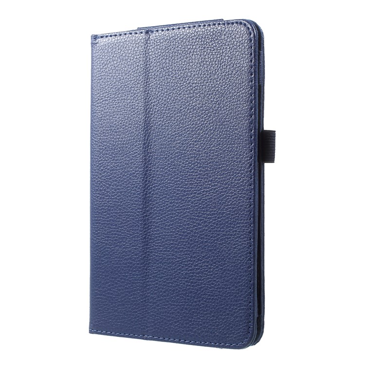 Litchi Texture PU Leather Stand Tablet Shell Case for Xiaomi Mi Pad 4 - Dark Blue-3