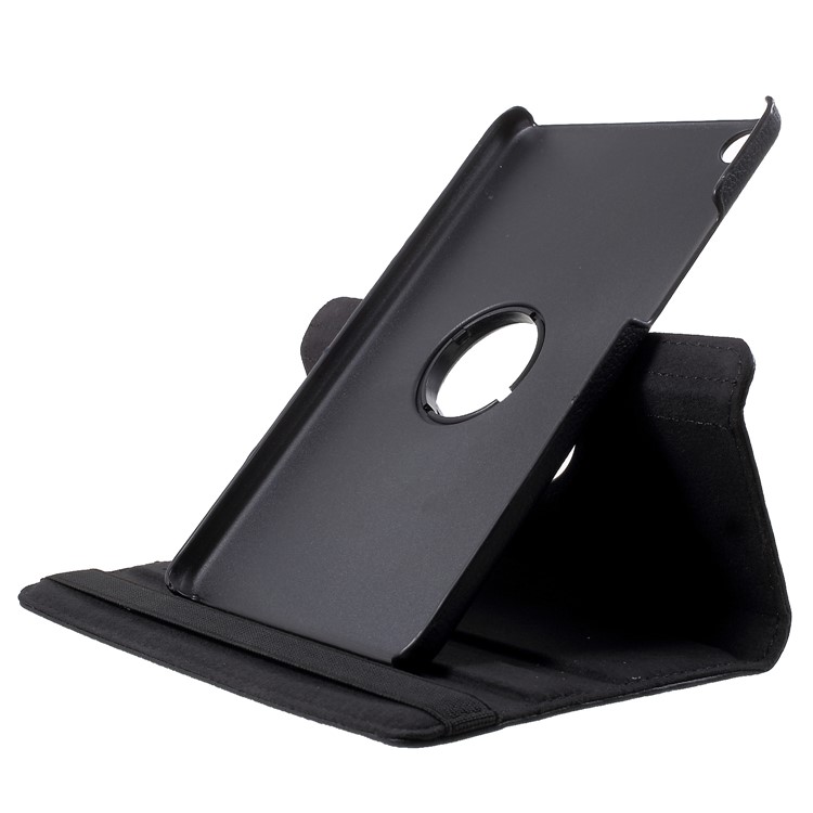 Litchi Grain 360 Degree Rotary Stand Leather Tablet Cover for Xiaomi Mi Pad 4 - Black-6