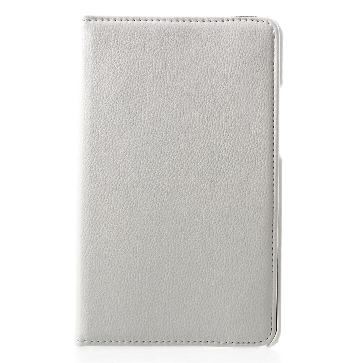 Litchi Grain 360 Degree Rotary Stand Leather Tablet Shell for Xiaomi Mi Pad 4 - White-2