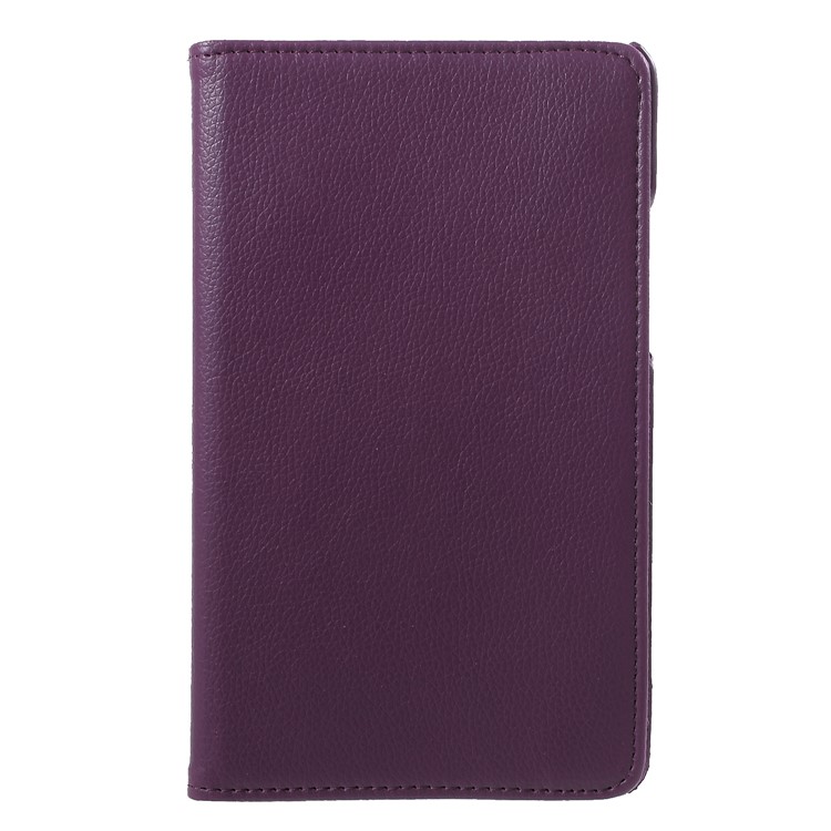 Litchi Grain 360 Degree Rotary Stand Leather Shell for Xiaomi Mi Pad 4 - Purple-2