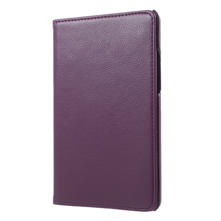 Litchi Grain 360 Degree Rotary Stand Leather Shell for Xiaomi Mi Pad 4 - Purple-3