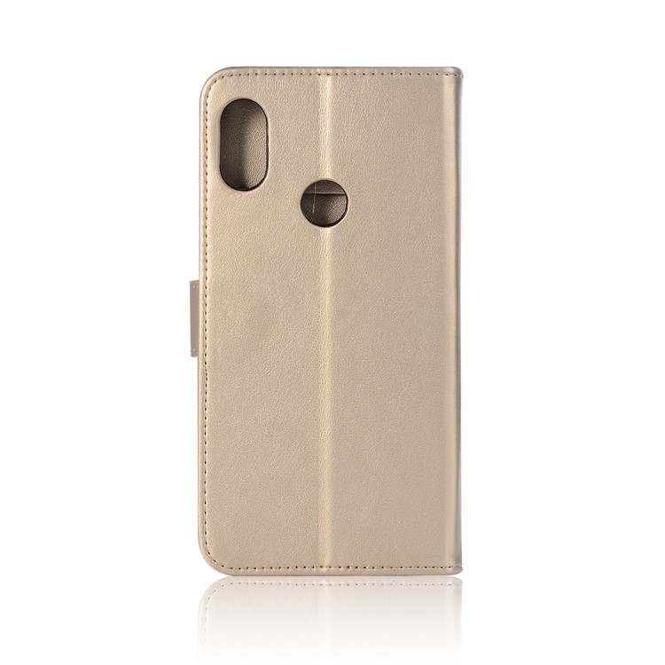 Imprinted Dream Catcher Owl Leather Wallet Phone Case for Xiaomi Mi A2 Lite / Redmi 6 Pro - Gold-3