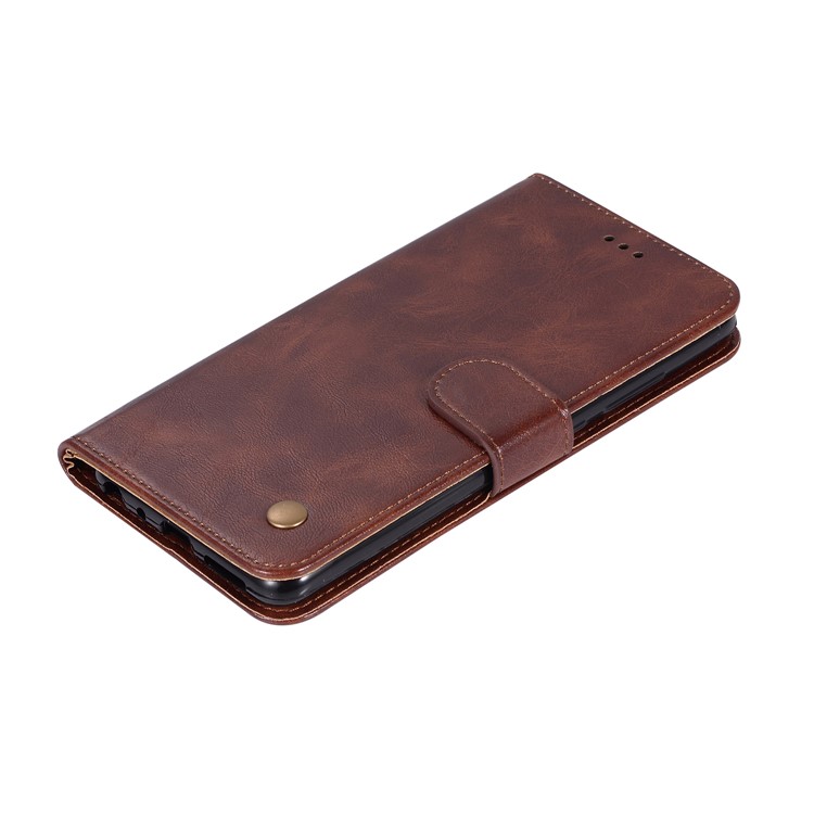 Premium Vintage Wallet Leather Stand Cover for Xiaomi Mi A2 Lite / Redmi 6 Pro - Coffee-5