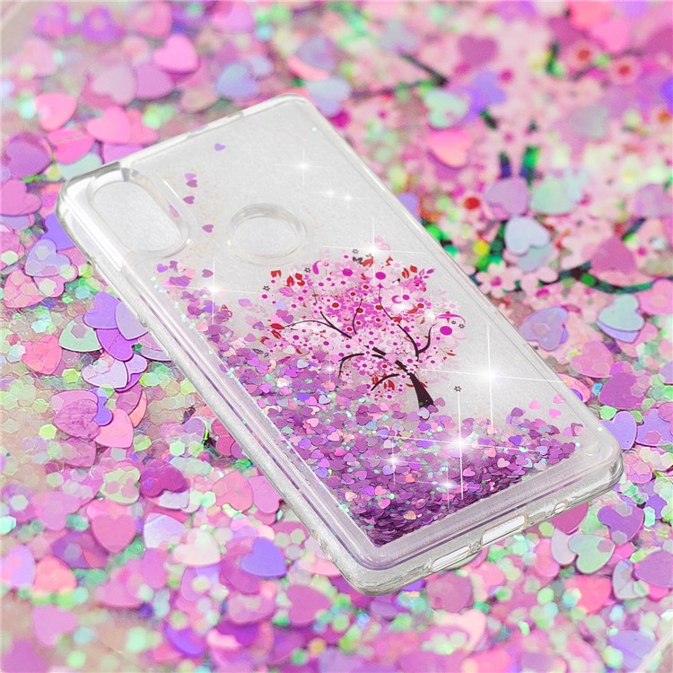 Pattern Printing Dynamic Glitter Powder Sequins TPU Case for Xiaomi Mi Mix 2s - Flowered Tree-4