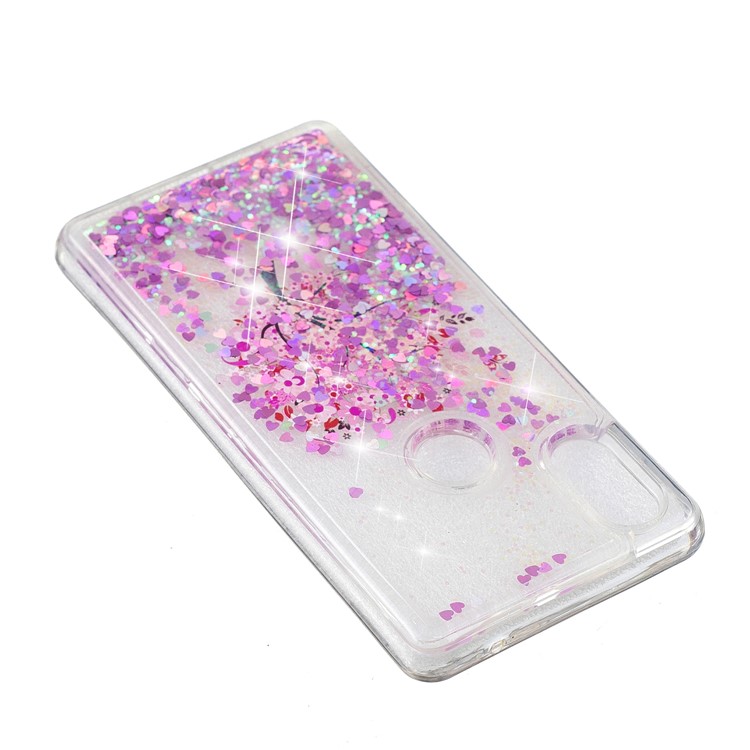 Pattern Printing Dynamic Glitter Powder Sequins TPU Case for Xiaomi Mi Mix 2s - Flowered Tree-5