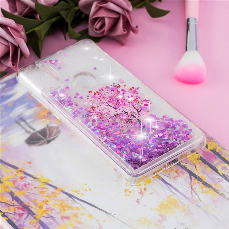 Pattern Printing Dynamic Glitter Powder Sequins TPU Case for Xiaomi Mi Mix 2s - Flowered Tree-6