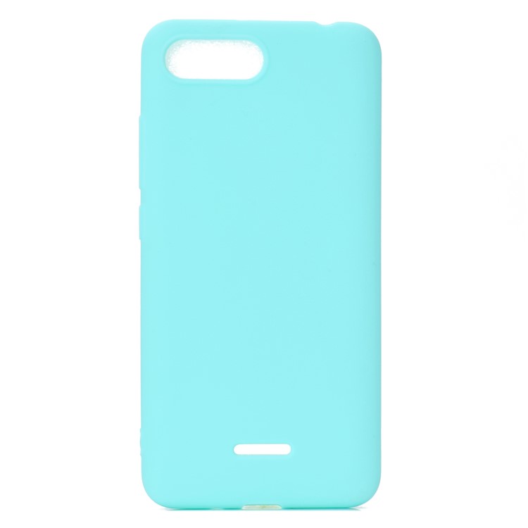 Soft Matte TPU Mobile Phone Case for Xiaomi Redmi 6A - Cyan-2