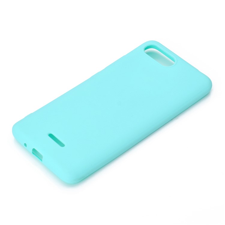 Soft Matte TPU Mobile Phone Case for Xiaomi Redmi 6A - Cyan-4