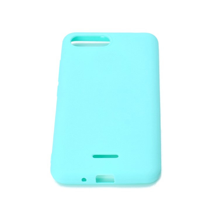 Soft Matte TPU Mobile Phone Case for Xiaomi Redmi 6A - Cyan-5