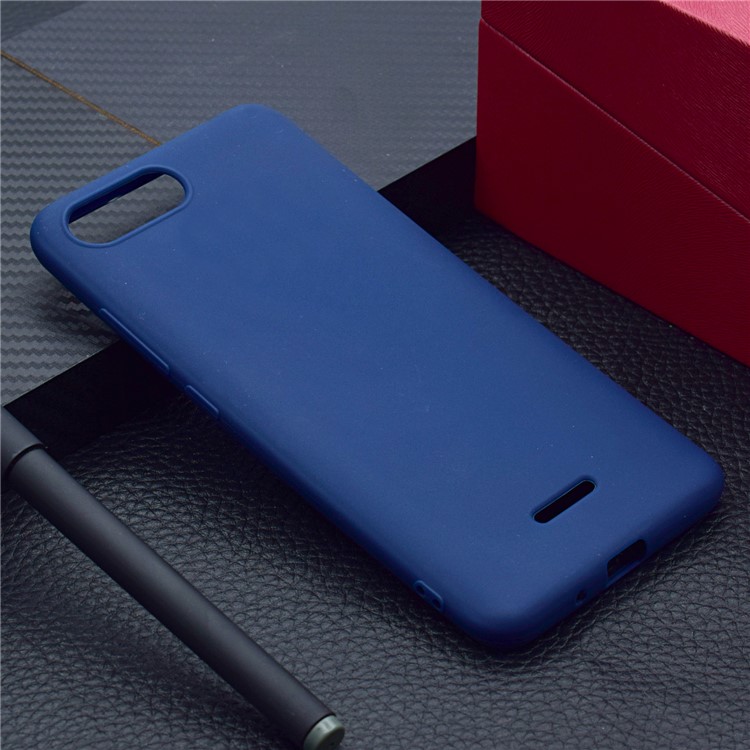 Soft Frosted Soft TPU Cell Phone Case for Xiaomi Redmi 6A - Blue-7