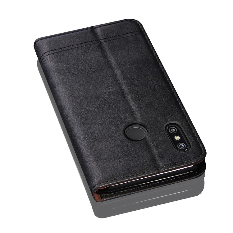 Retro Style Auto-absorbed Crazy Horse Leather Cover for Xiaomi Mi A2 Lite / Redmi 6 Pro - Black-10