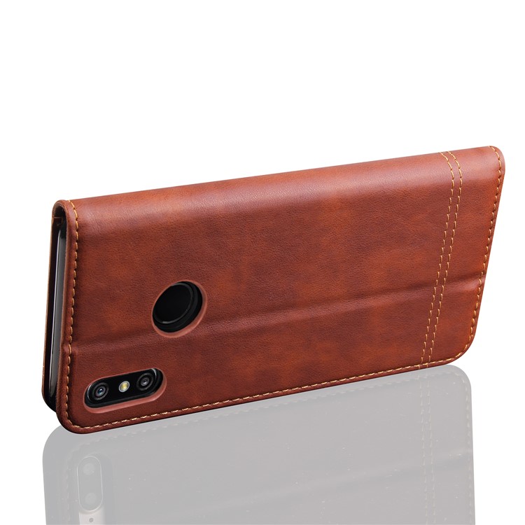 Retro Style Auto-absorbed Crazy Horse Leather Casing for Xiaomi Mi A2 Lite / Redmi 6 Pro - Coffee-6