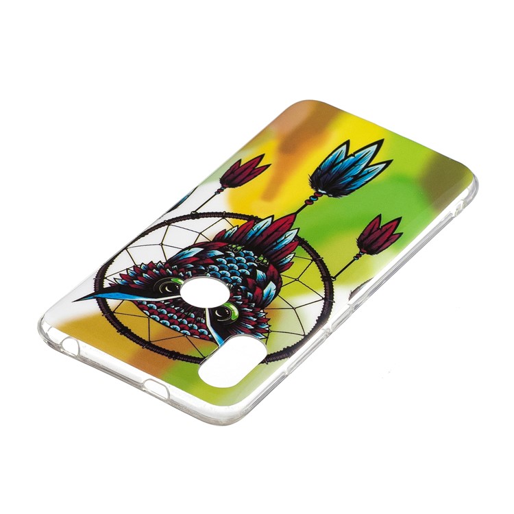 Luminous IMD Patterned TPU Cover Shell for Xiaomi Redmi S2 / Redmi Y2 - Owl and Dream Catcher-3