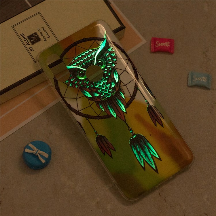 Luminous IMD Patterned TPU Cover Shell for Xiaomi Redmi S2 / Redmi Y2 - Owl and Dream Catcher-6