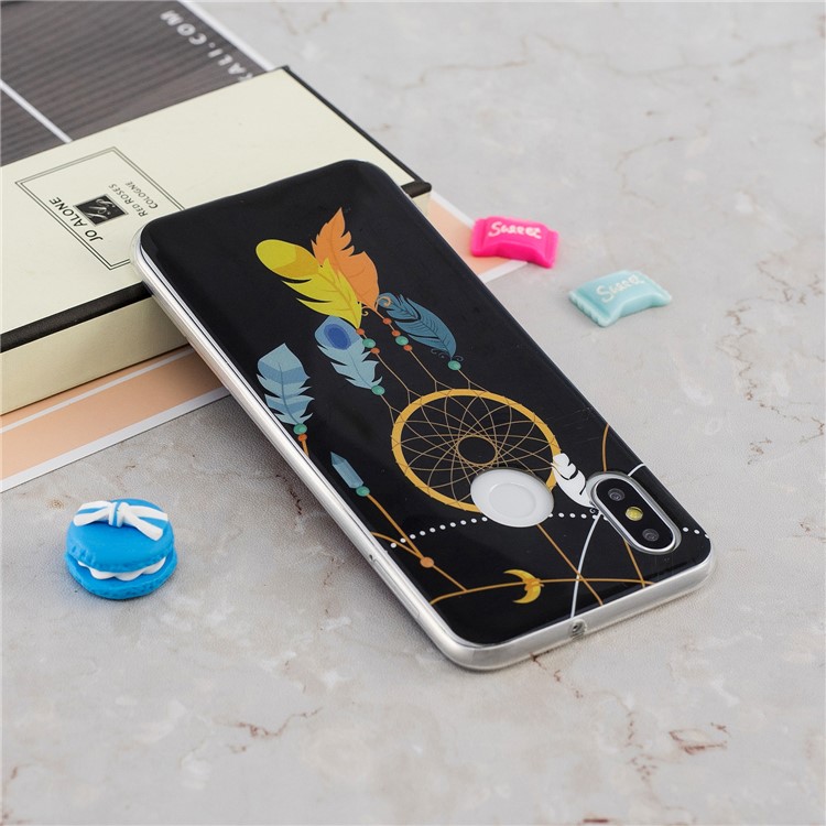 Luminous IMD Pattern Printing TPU Back Shell for Xiaomi Mi 8 (6.21-inch) - Dream Catcher-6