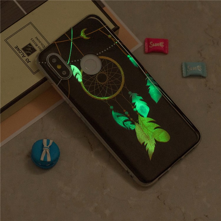 Luminous IMD Pattern Printing TPU Back Shell for Xiaomi Mi 8 (6.21-inch) - Dream Catcher-7