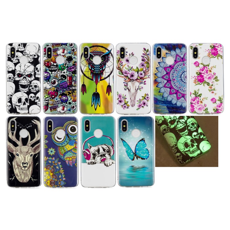 Luminous IMD Pattern Printing TPU Back Shell for Xiaomi Mi 8 (6.21-inch) - Dream Catcher-8