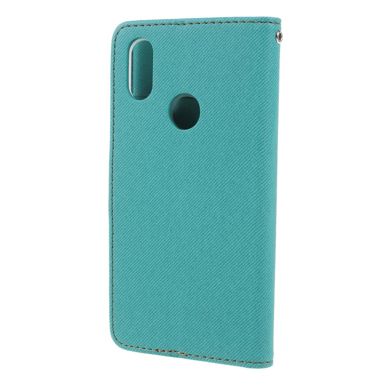 ROAR KOREA Twill Leather Wallet Magnetic Back Case for Xiaomi Mi 8 SE (5.88-inch) - Green-2