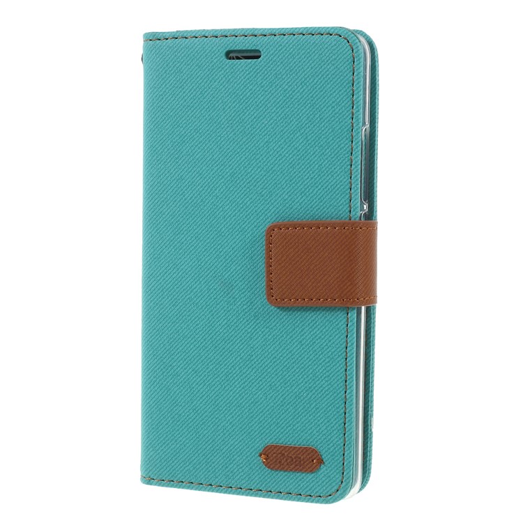 ROAR KOREA Twill Leather Wallet Magnetic Back Case for Xiaomi Mi 8 SE (5.88-inch) - Green-3
