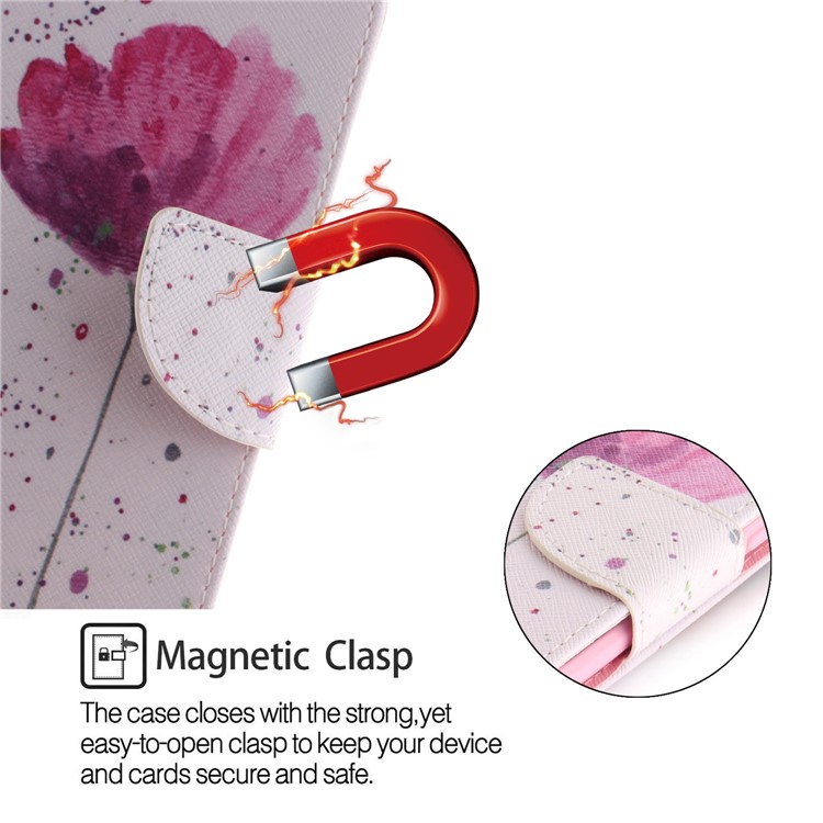 Pattern Printing Leather Wallet Phone Casing for Xiaomi Redmi Note 5 Pro (Dual Camera) / Redmi Note 5 (China) - Vivid Flower-6