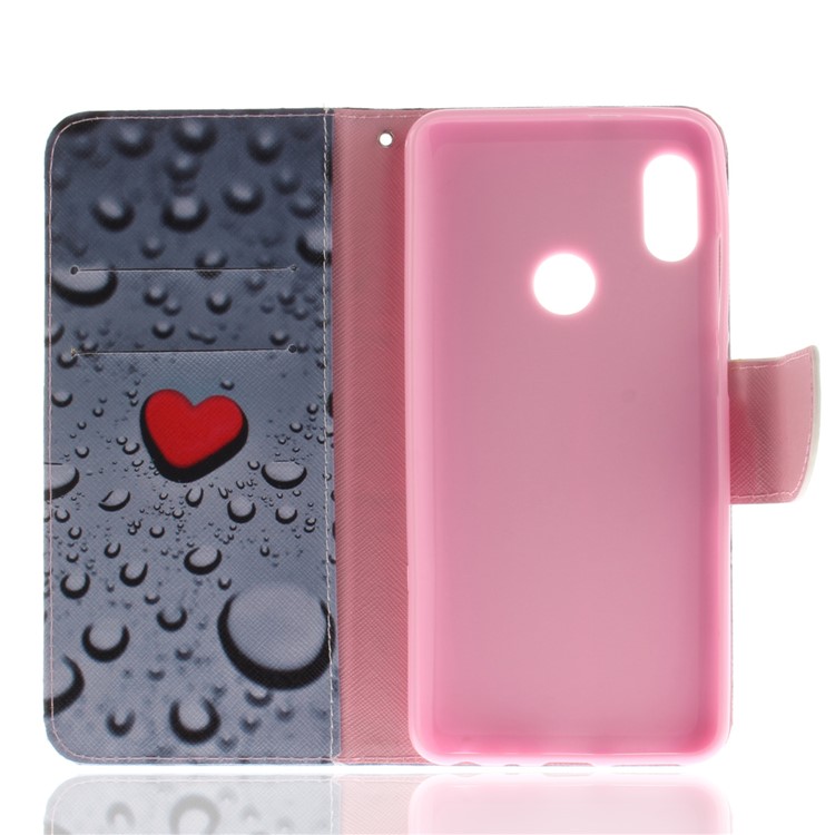 Pattern Printing Leather Wallet Magnetic Case for Xiaomi Redmi Note 5 Pro (Dual Camera) / Redmi Note 5 (China) - Red Hearts-8