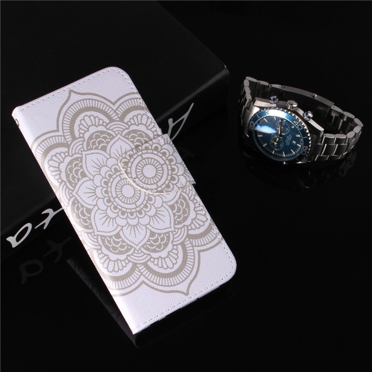Pattern Printing Leather Wallet Phone Folio Cover for Xiaomi Redmi Note 5 Pro (Dual Camera) / Redmi Note 5 (China) - Mandala Flowers-9